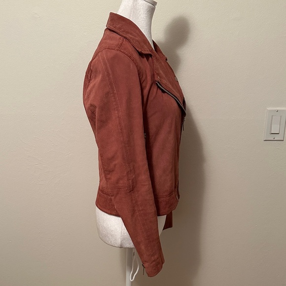 Blank NYC Suede Moto Jacket - Rust - Picture 8 of 14